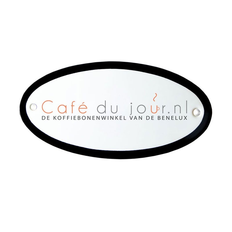 Emaille deurbordje met eigen logo en/of tekst