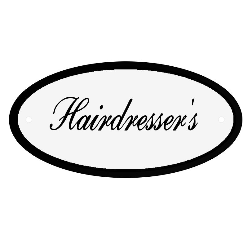 Deurbord Hairdresser's