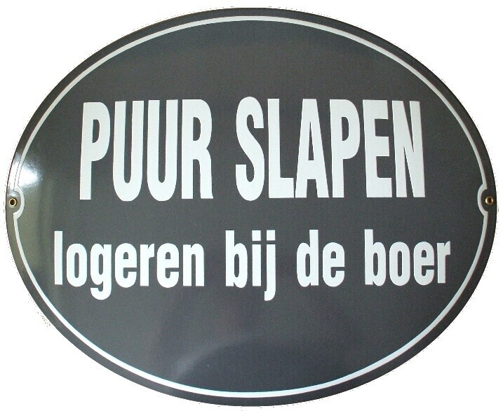 Naambord ovaal 50 x 40 cm