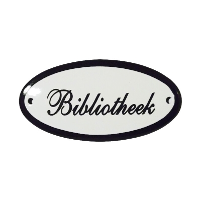 Deurbord Bibliotheek