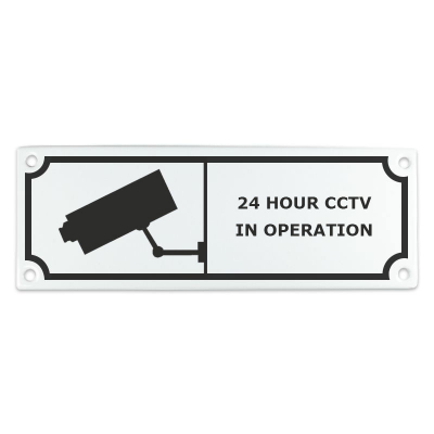 '24 HOUR CCTV IN OPERATION' 20x7cm