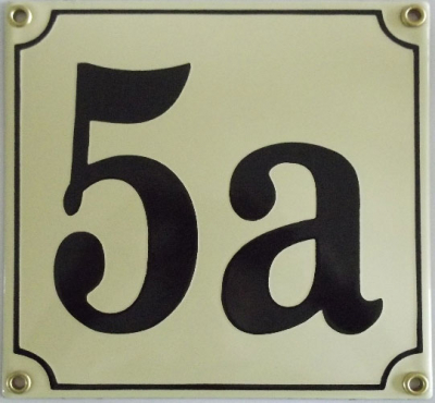 Huisnummerbord 'extra 17x17' 3 cijfers/letters