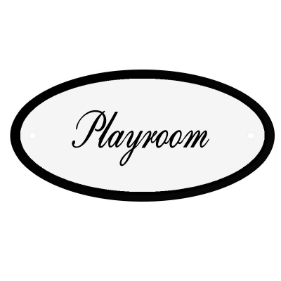 Deurbord Playroom