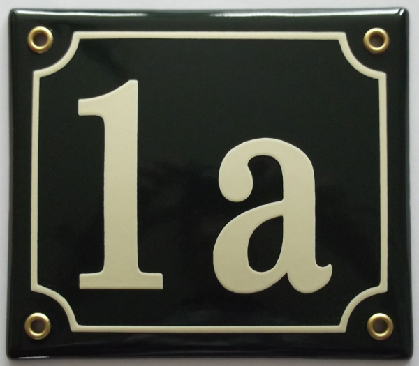 Huisnummerbord 'extra 15x13' 3 cijfers/letters