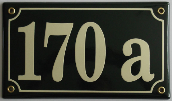 Huisnummerbord 'extra 22x13' 5 cijfers/letters