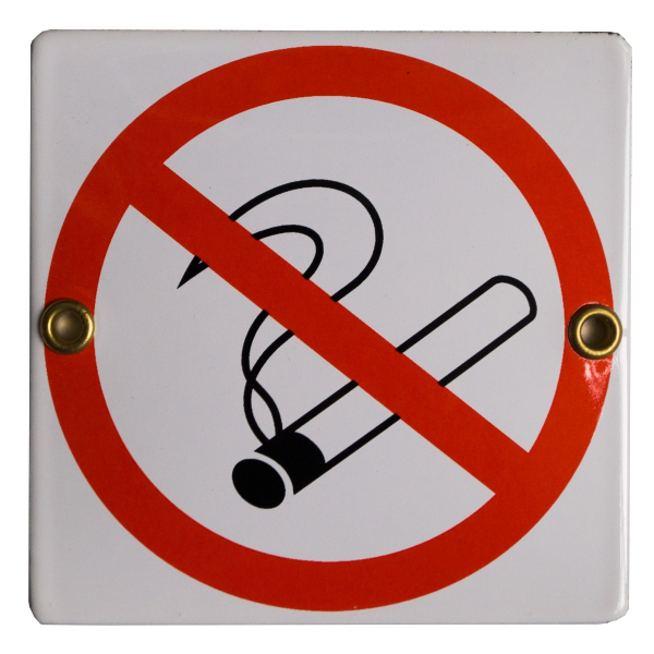 Pictogram: verboden te roken (10x10)