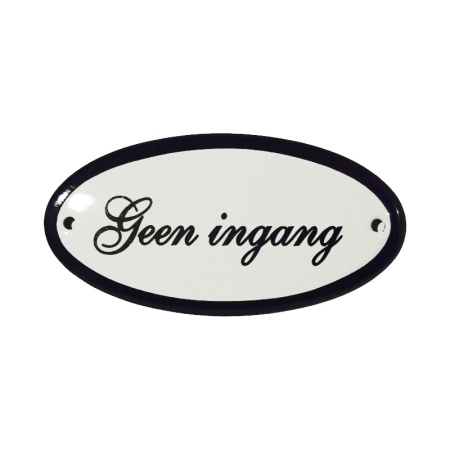 Deurbord Geen ingang