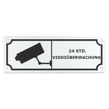 'Videoüberwachung' 20x7cm