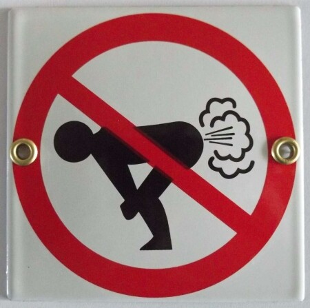Pictogram: verboden winden te laten