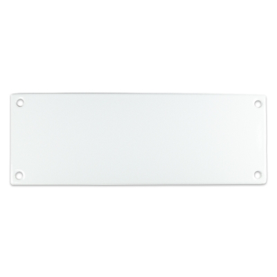 Emaille Bord 20x7 rechthoekig blanco