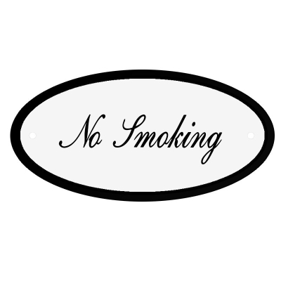 Deurbord No Smoking