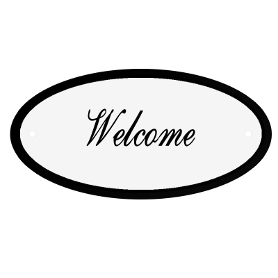 Deurbord Welcome