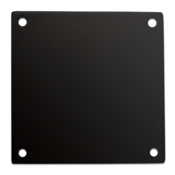 Huisnummerbord 10x10 zwart met eigen nummer/tekst