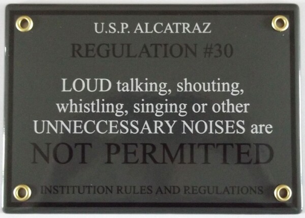 Alcatraz regulation #30