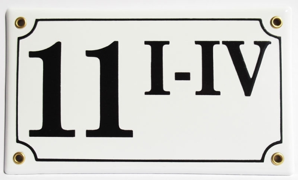 Huisnummerbord 'extra 22x13' 5 cijfers/letters