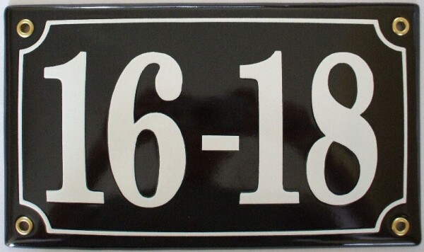 Huisnummerbord 'extra 22x13' 5 cijfers/letters